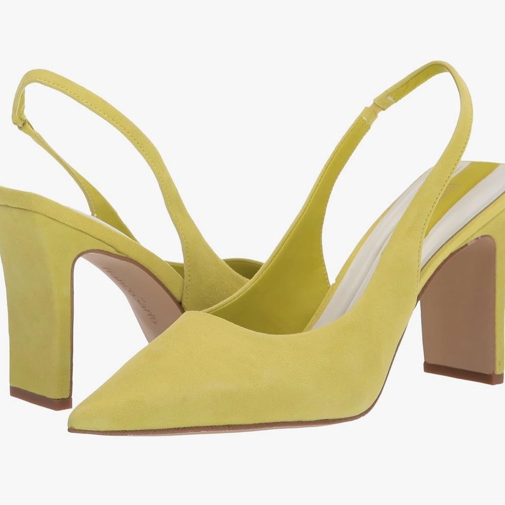 Elegant Yellow Slingback Heels